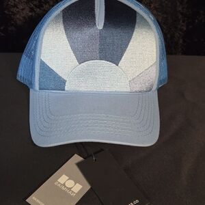 Nahmias Luxury Streetwear Sunburst Trucker Hat Blue Snapback NWT